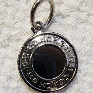 Coach Silver Bag Charm/hang tag UUC